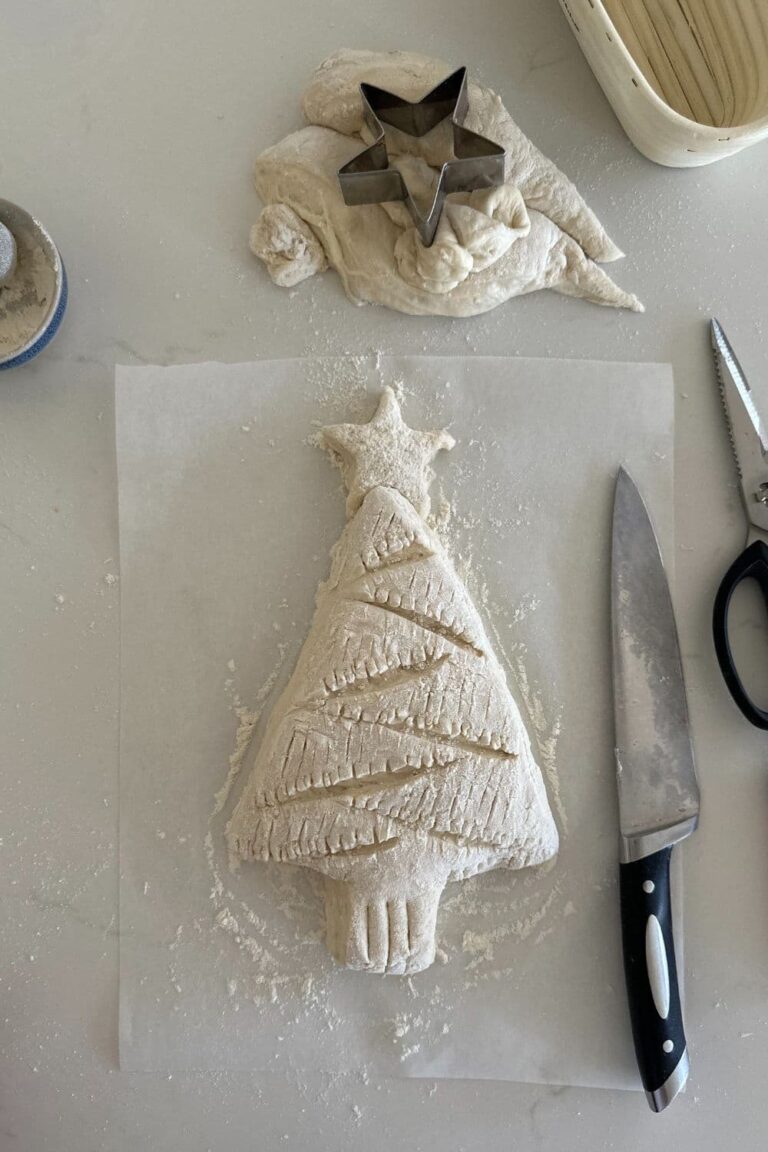 How To Shape A Christmas Tree Sourdough Bread [Easy Scoring]