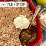 Sourdough Apple Crisp - Pinterest Image