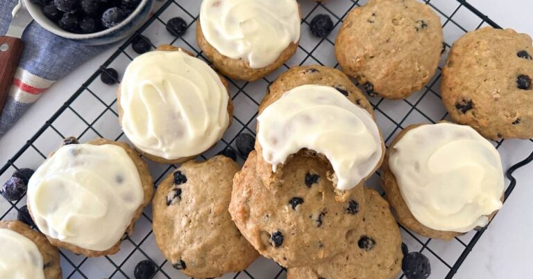 Sourdough Blueberry Cookies - The Pantry Mama