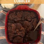 SOURDOUGH CHOCOLATE COBBLER - PINTEREST IMAGE
