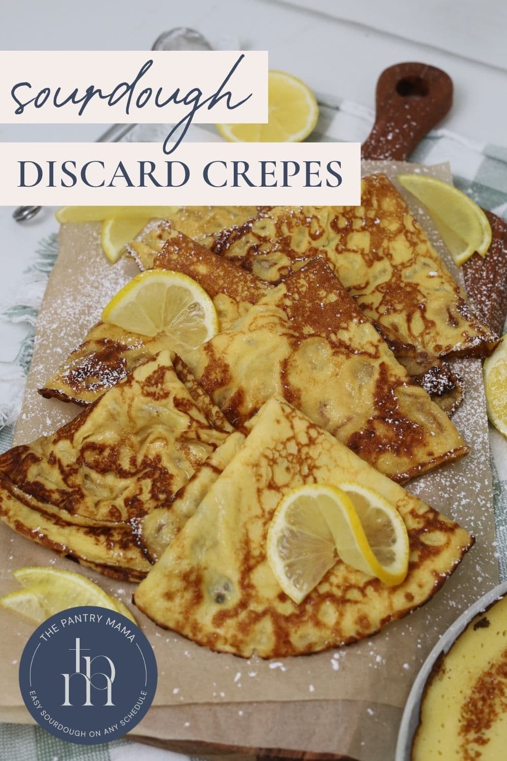 Sourdough discard crepes - Pinterest Image