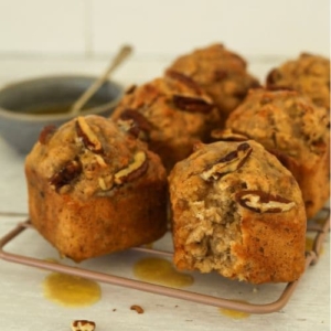 SOURDOUGH MAPLE PECAN MUFFINS - RECIPE FEATURE IMAGE