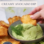 CREAMY AVOCADO DIP - PINTEREST IMAGE