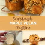 MAPLE PECAN SOURDOUGH MUFFINS - PINTEREST IMAGE