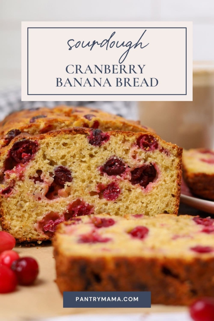 Sourdough Cranberry Banana Bread - Pinterest Image