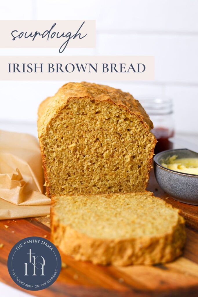 Sourdough Irish Brown Bread - Pinterest Image