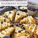 Sourdough blueberry scones - Pinterest image