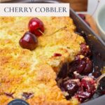 Sourdough Cherry Cobbler - Pinterest Image