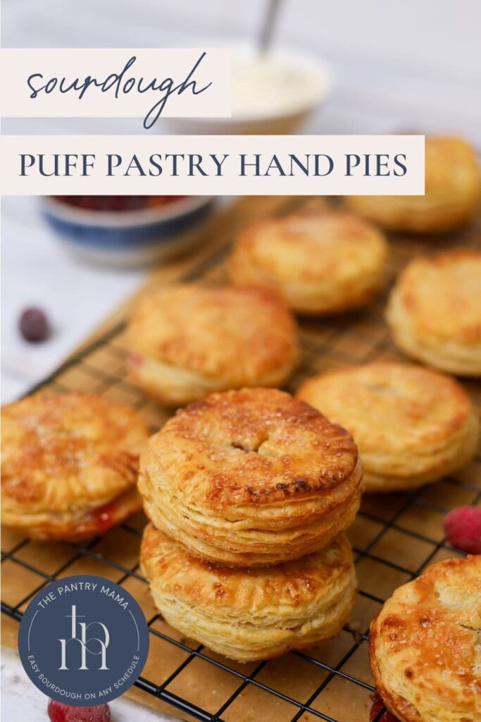 Sourdough Apple & Cranberry Hand Pies - Pinterest Image