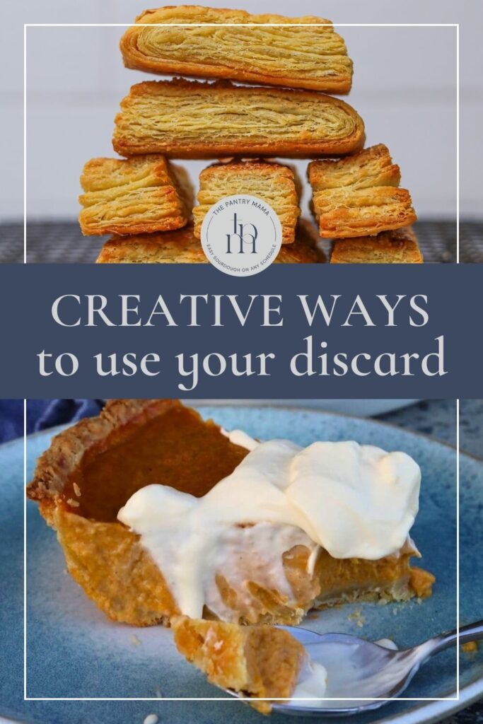 Creative ways to use sourdough discard - Pinterest Image