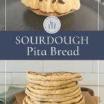 Sourdough pita bread - pinterest image