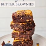 Sourdough Peanut Butter Brownies - Pinterest Image