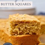 Sourdough peanut butter squares - Pinterest Image.