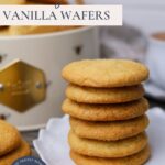 Sourdough Vanilla Wafers - Pinterest Image