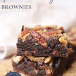 Spiced sourdough brownies - Pinterest Image