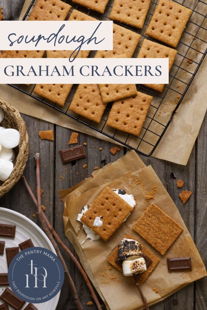Sourdough Graham Crackers - Pinterest Image