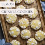 Sourdough Lemon Crinkle Cookies - Pinterest Image