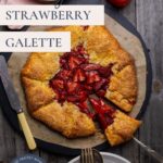 Sourdough Discard Strawberry Galette - Pinterest Image