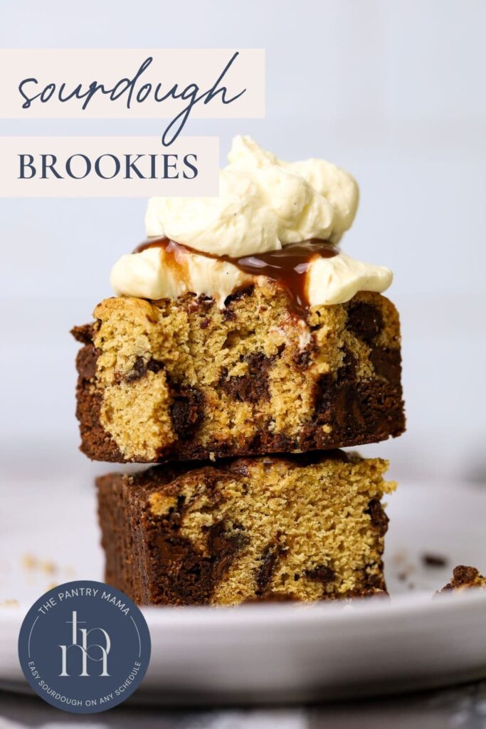 Sourdough Brookies - Pinterest Image