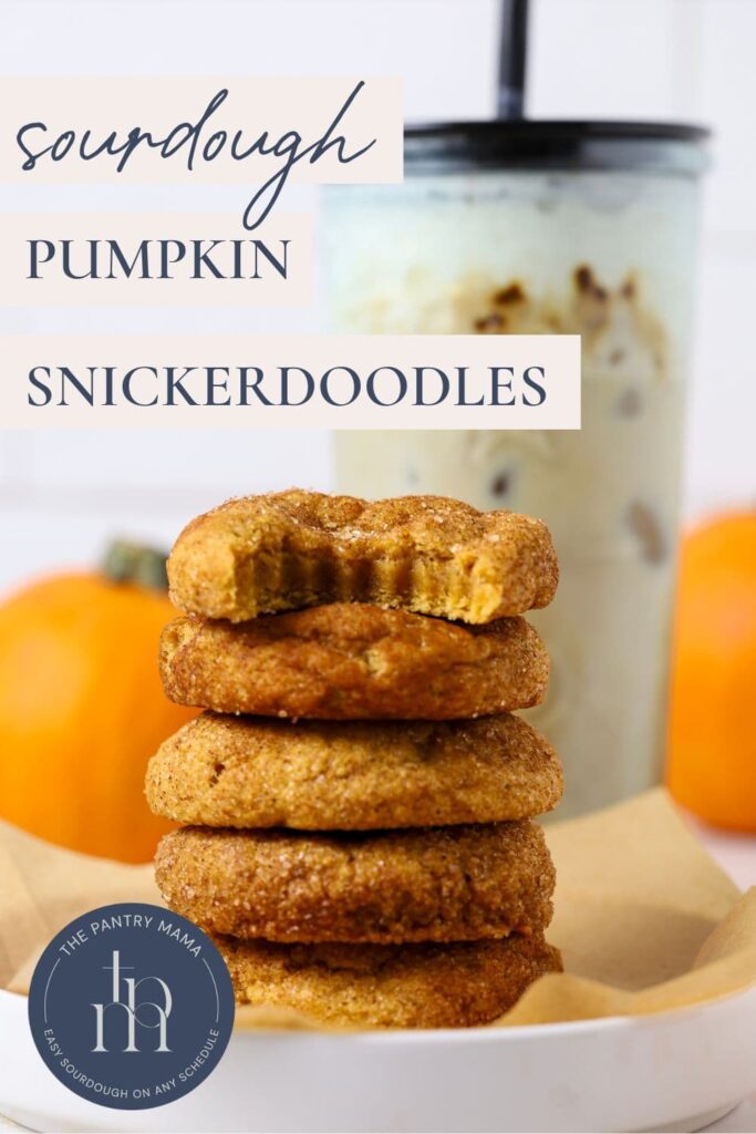 Sourdough pumpkin snickerdoodles - pinterest pin
