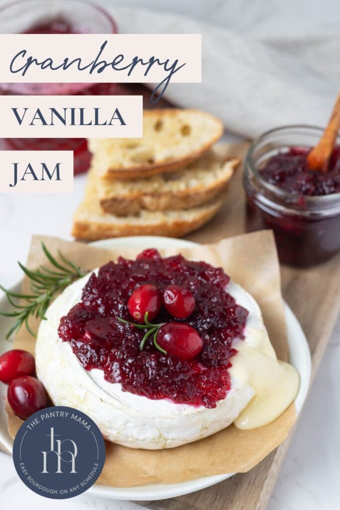 Cranberry Vanilla Jam - Pinterest Image