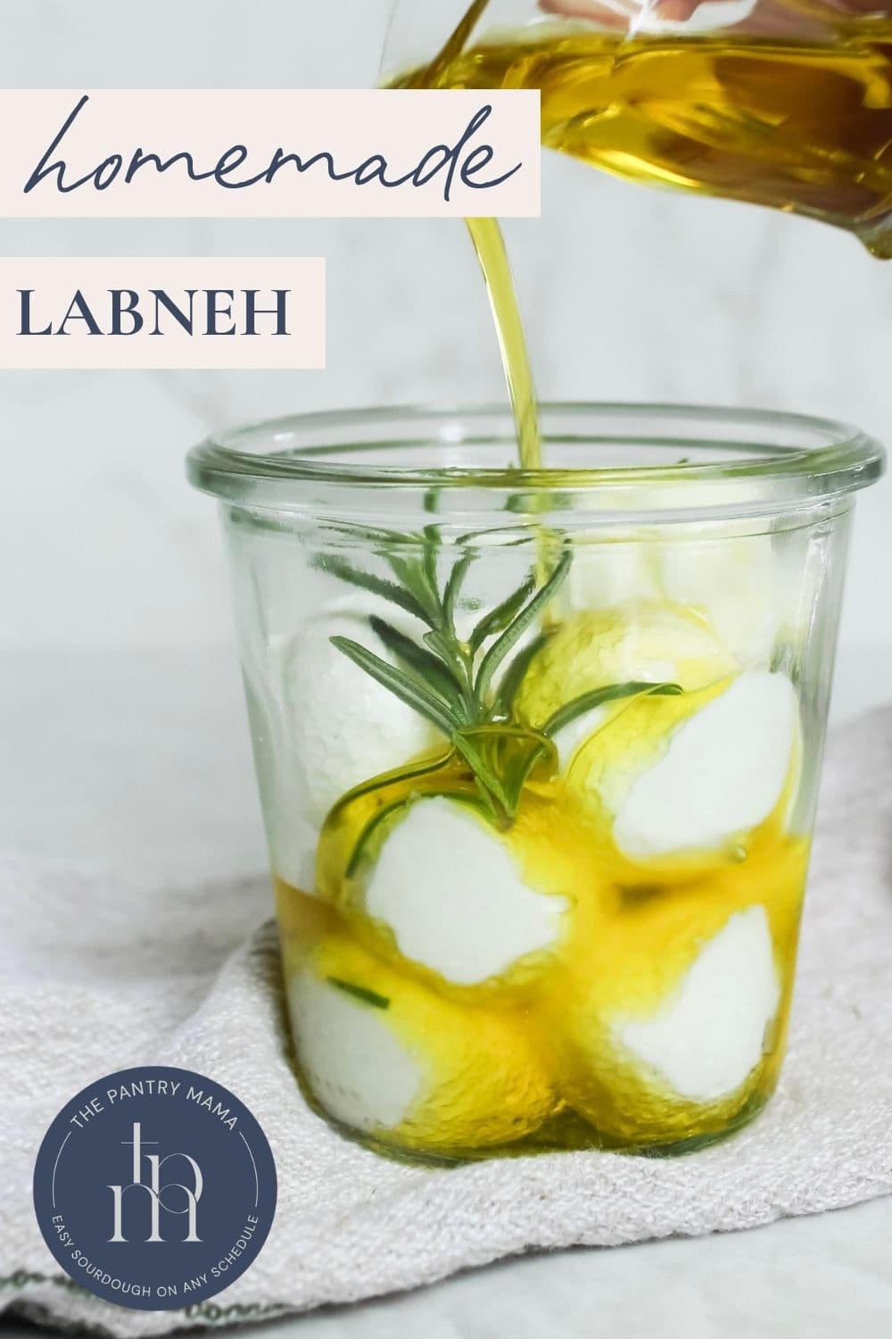 Homemade labneh recipe - Pinterest Image
