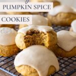 Soft sourdough pumpkin spice cookies - Pinterest Image